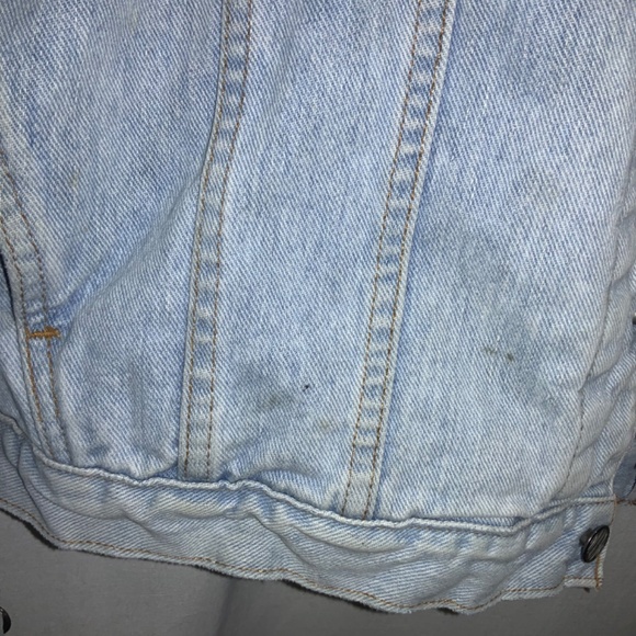 Nuovo Jeanswear Denim Jacket sz L light wash distressed 80s 90s trucker - Picture 4 of 12